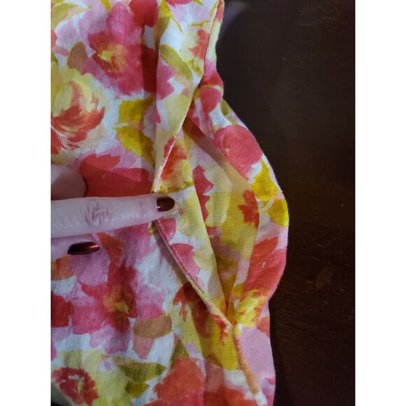 Old Navy Fit & Flare Linen Blend Smocked Tie-Shoulder Mini Cami Dress Size XL - Picture 8 of 15